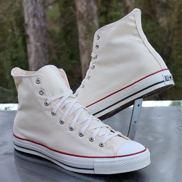 Vintage Converse Chuck Taylor All Star Hi Top White Made in USA Men’s 15 - Picture 6 of 13